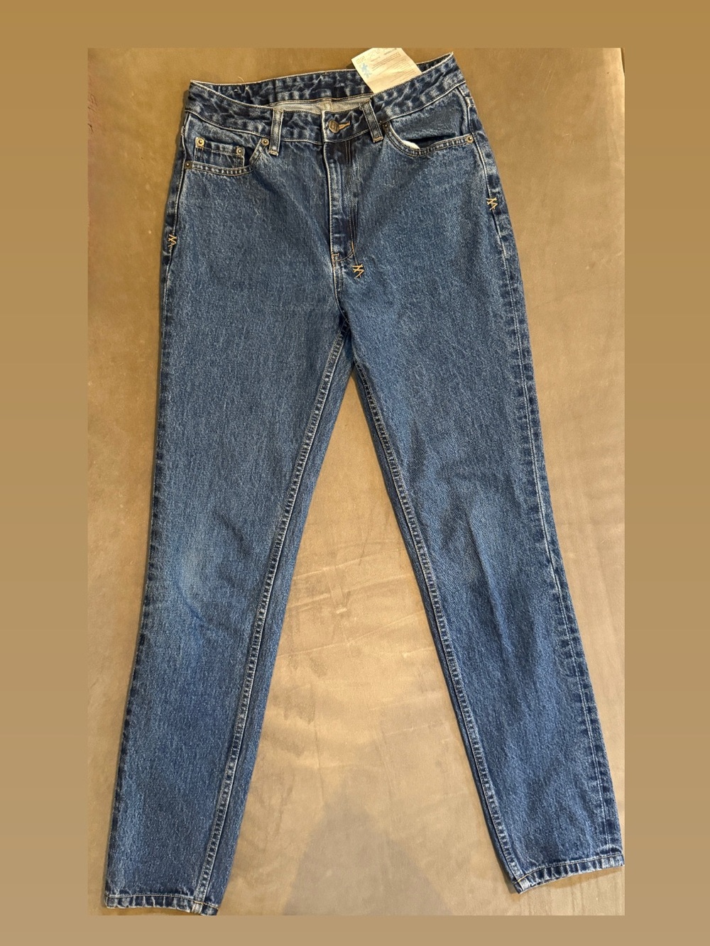 Ksubi High-Rise Dark Blue Slightly Tapered Jeans